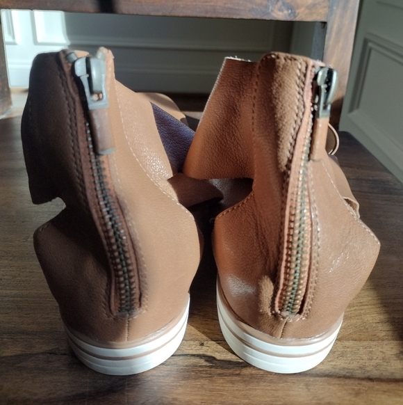 Eileen Fisher Honey Sport Tumbled Leather Sneaker Sandals Size 11 - Picture 8 of 11